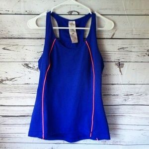 Under Armour Blue Hot Pink Sports Bra Yoga Tank